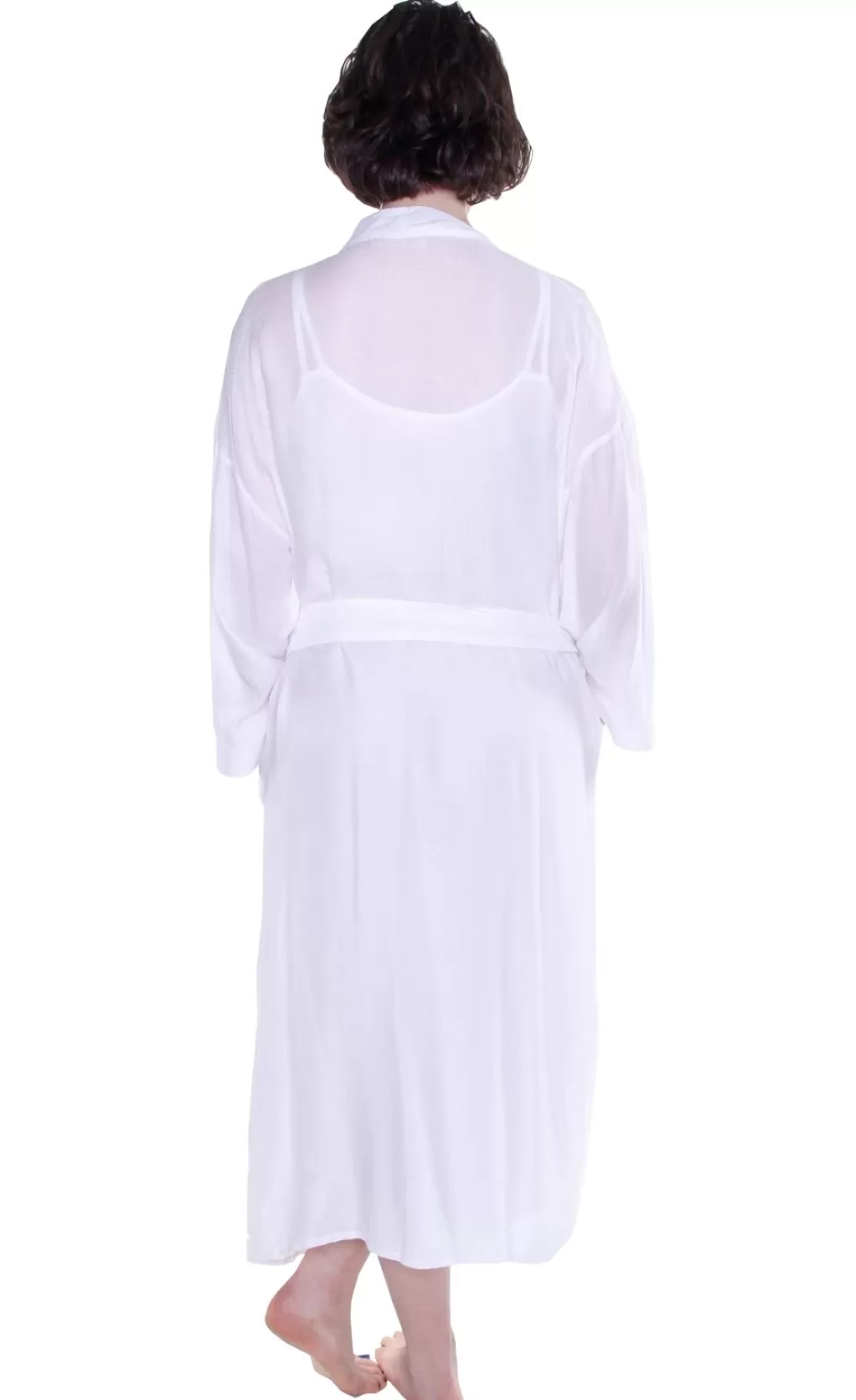 La Cera™ Long Sleeve Rayon Robe