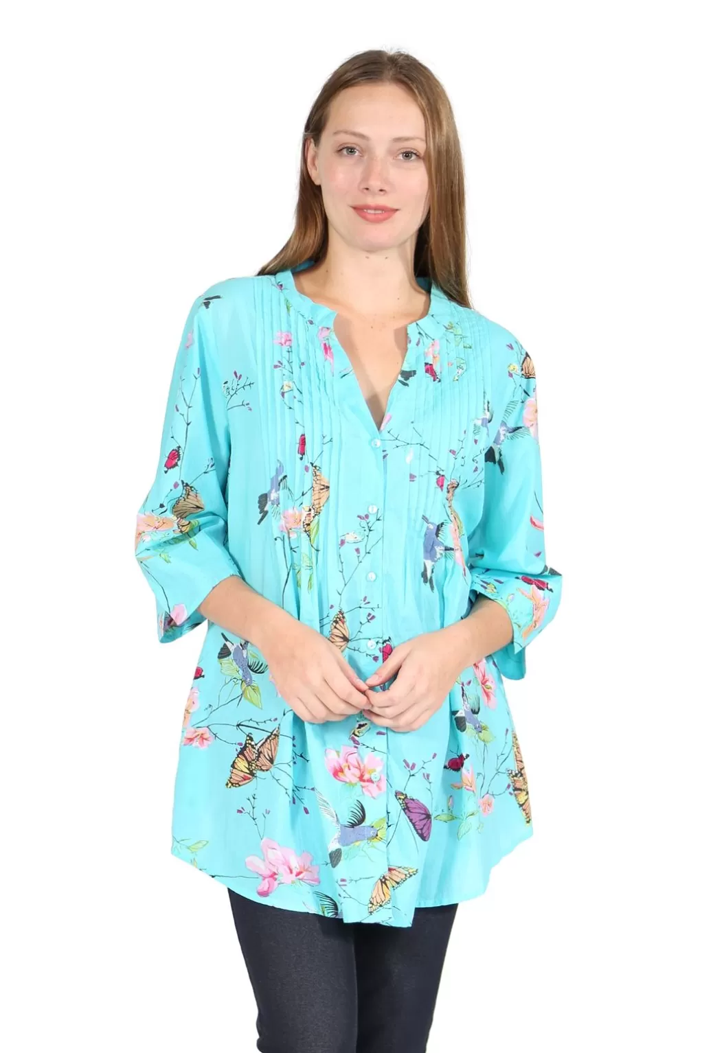La Cera™ Nature At It'S Best Release Print Tunic