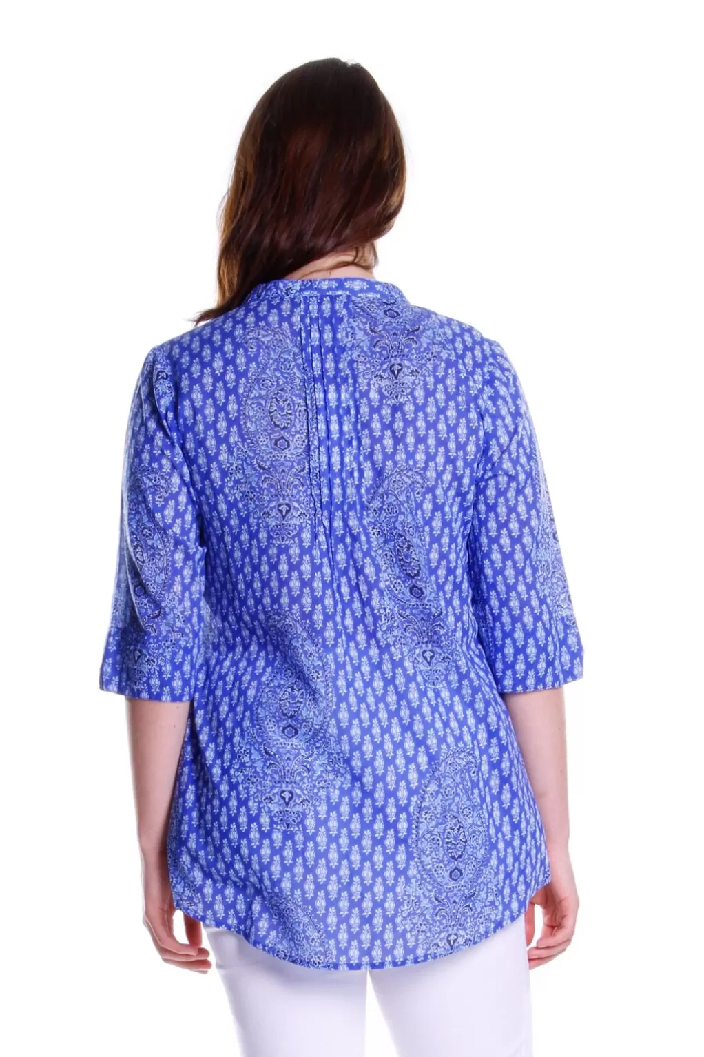 La Cera™ Paisley Pleated Tunic