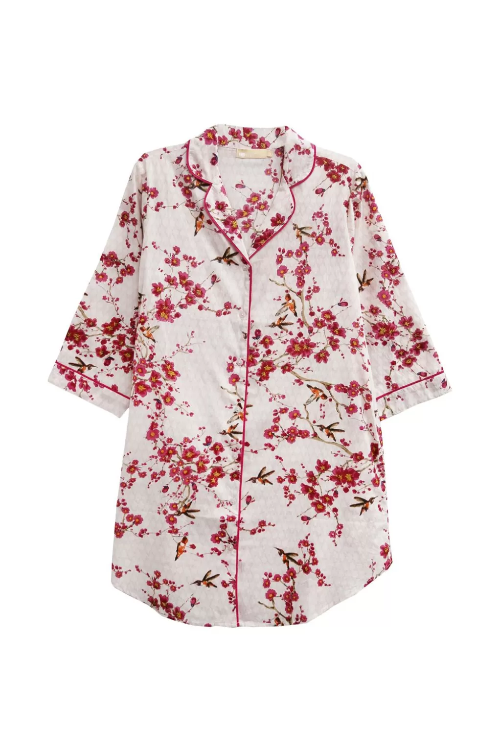 La Cera™ Plus Size La Cera Long Sleeve Nightshirt