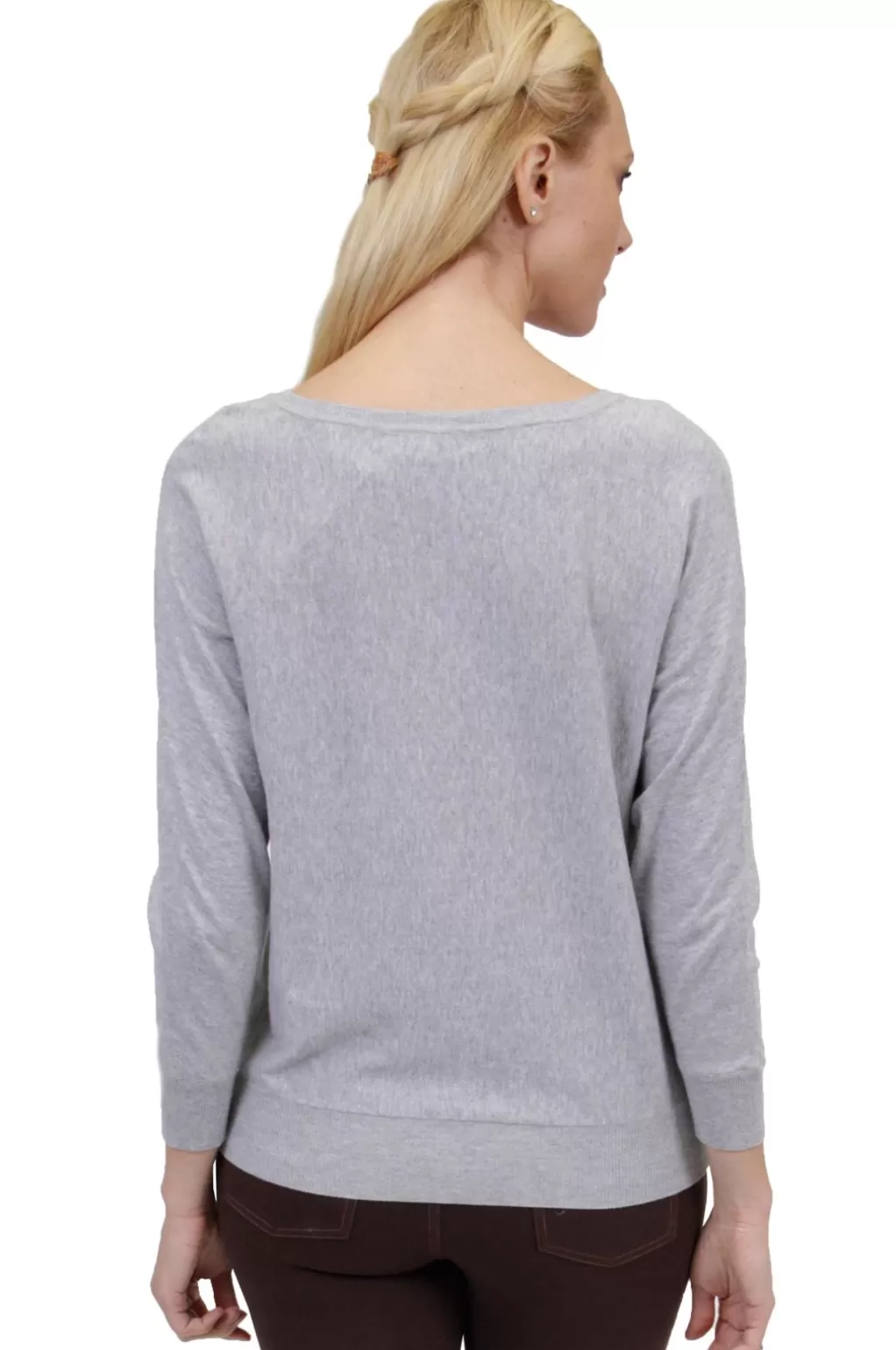 La Cera™ Plus Size La Cera Long Sleeve Pullover Sweater