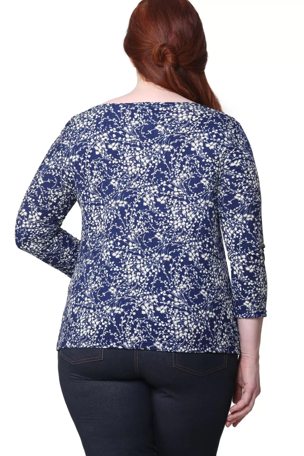La Cera™ Plus Size La Cera Lucerne Floral Cowl Neck Top
