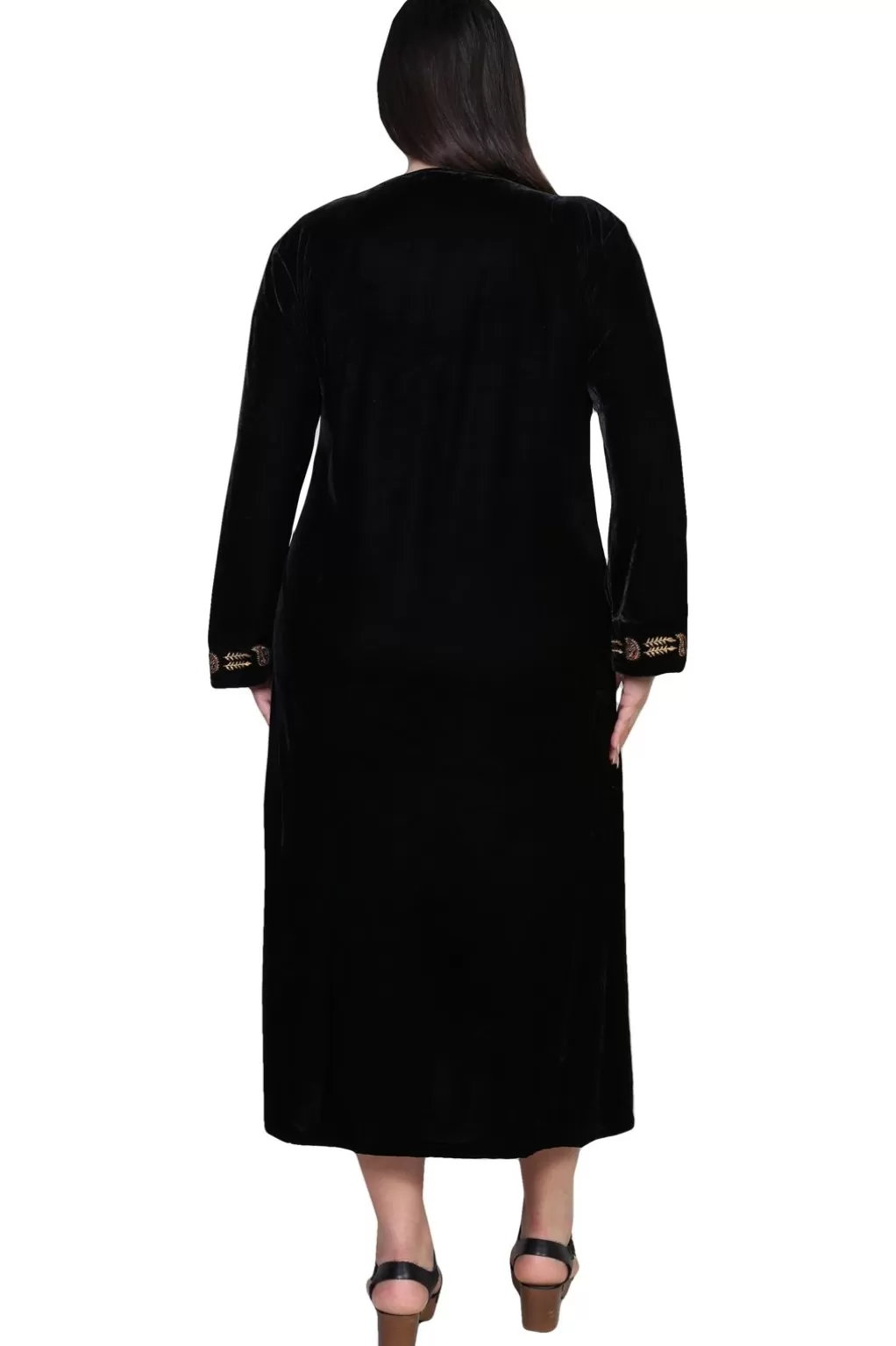 La Cera™ Plus Size La Cera Velour Gown