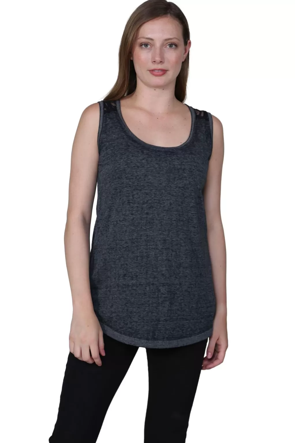 La Cera™ Plus Size Soft & Supple Sleeveless Knit Top