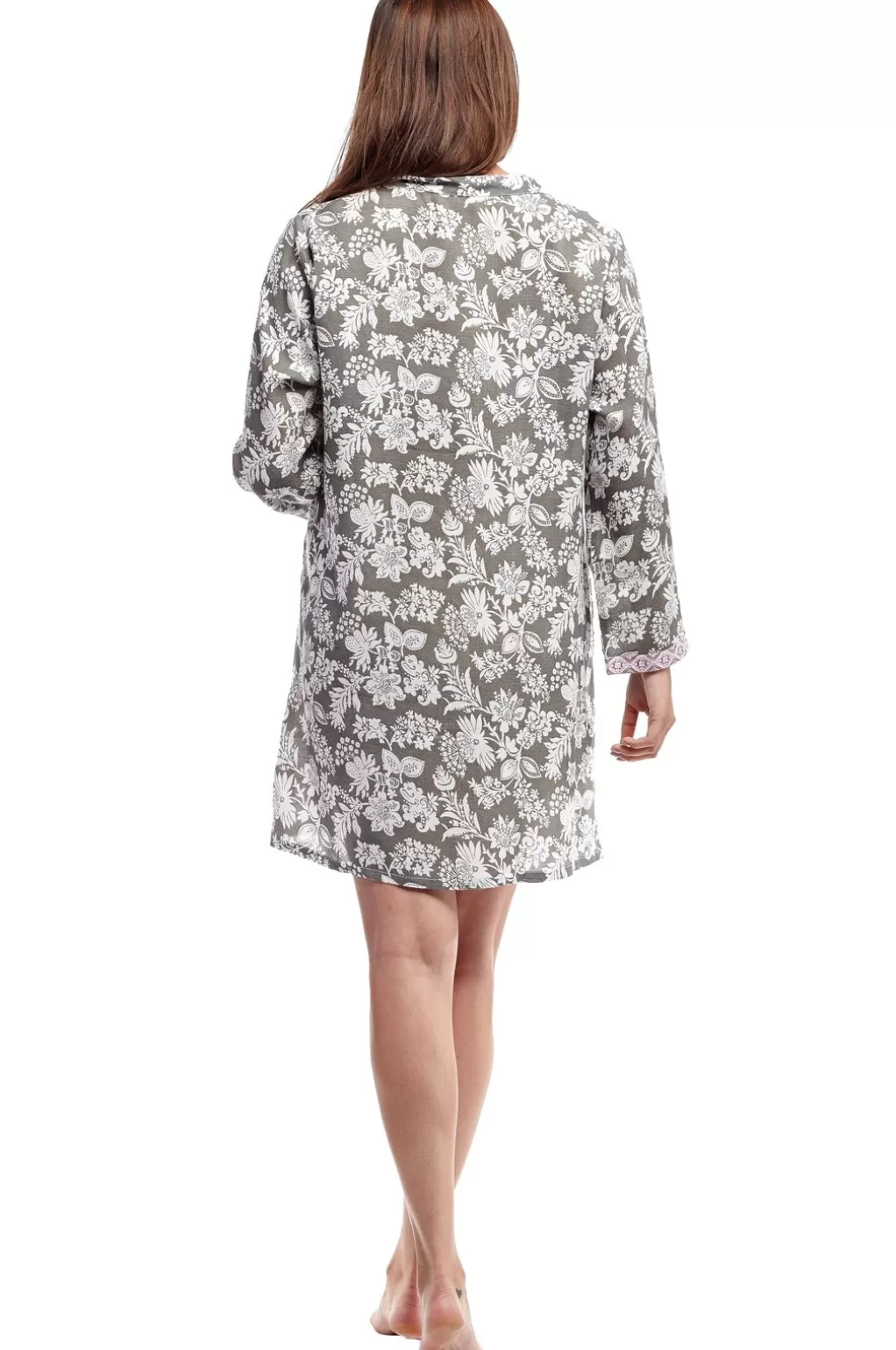 La Cera™ Rayon Floral Chemise
