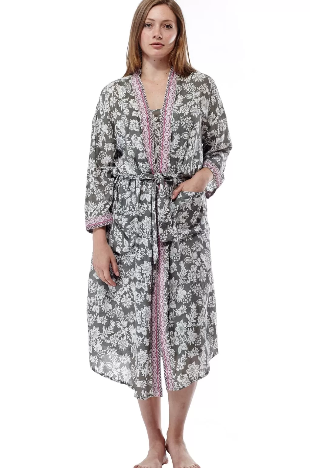 La Cera™ Rayon Floral Robe