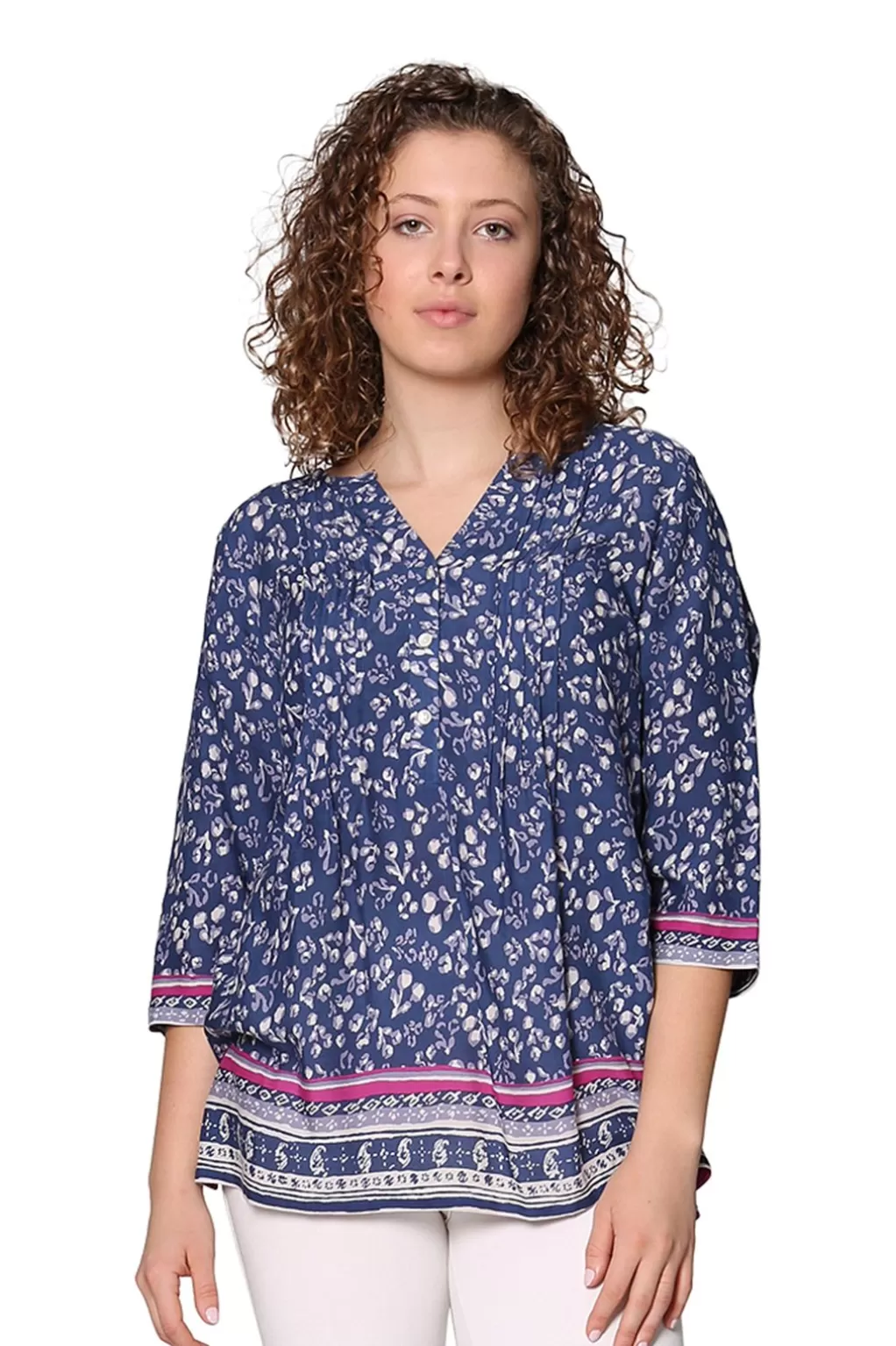 La Cera™ Rayon Print Tunic