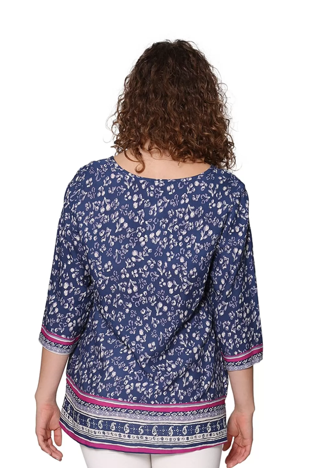 La Cera™ Rayon Print Tunic