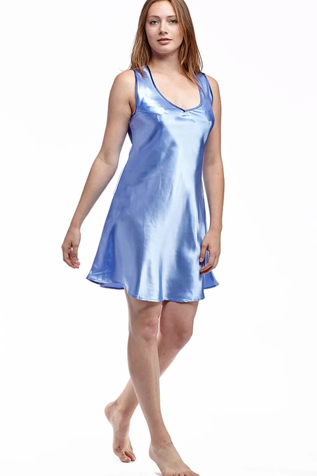 La Cera™ Satin Plus Size Chemise