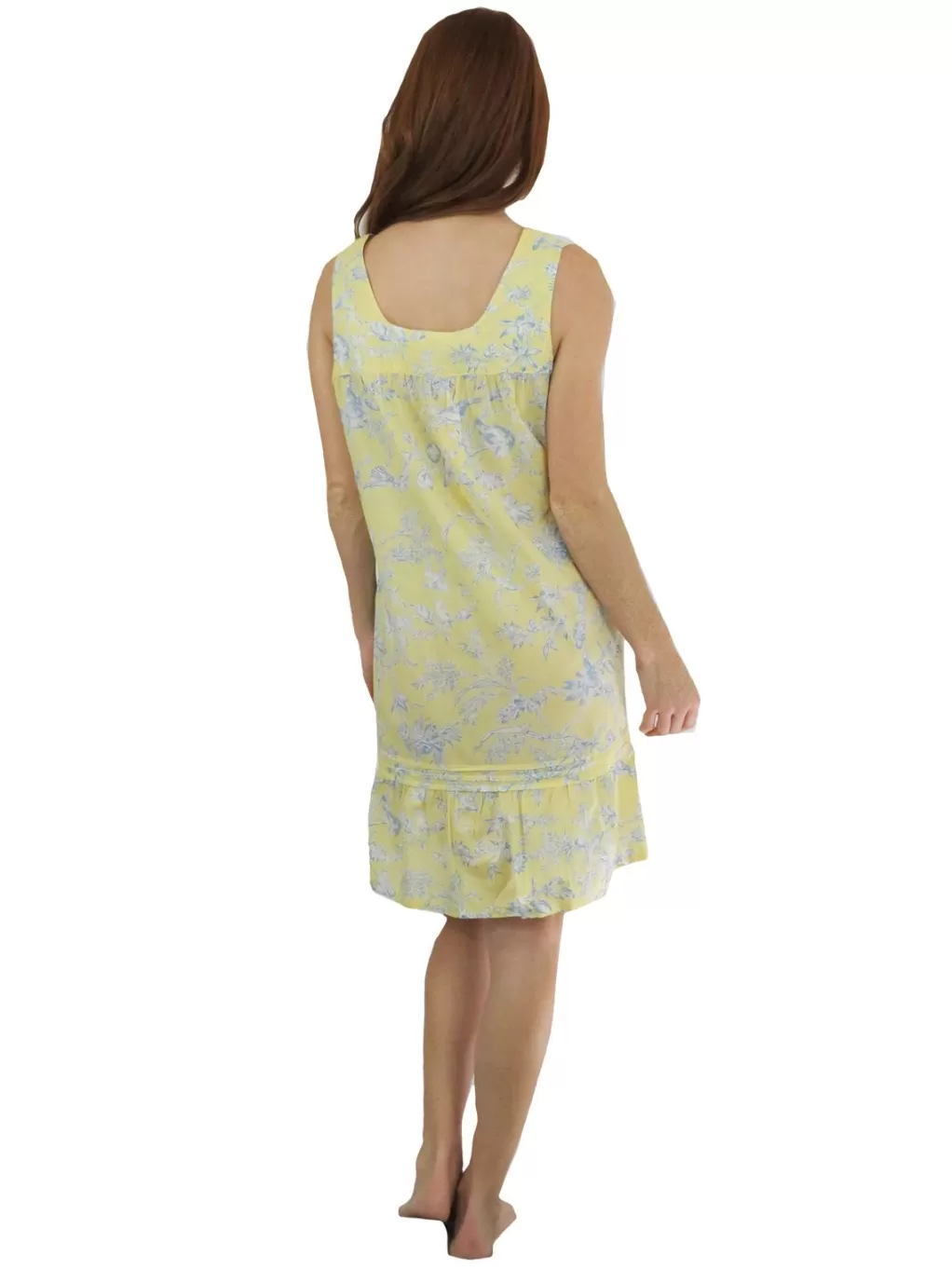 La Cera™ Sleeveless French Toile Cotton Chemise