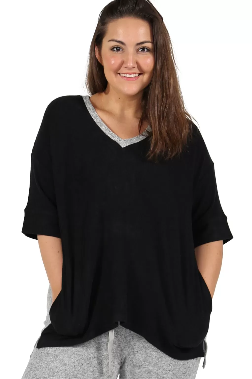 La Cera™ The Comfort Collection Block Plus Size Tee