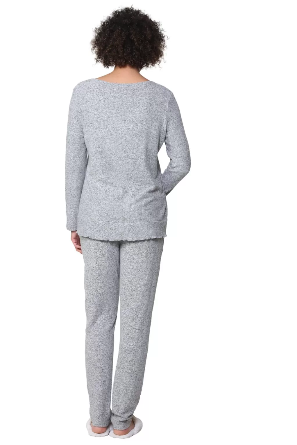La Cera™ The Comfort Collection Snap Pj Set