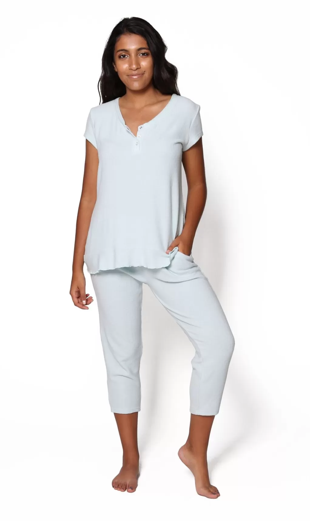 La Cera™ The Comfort Collection Snap Up Tee