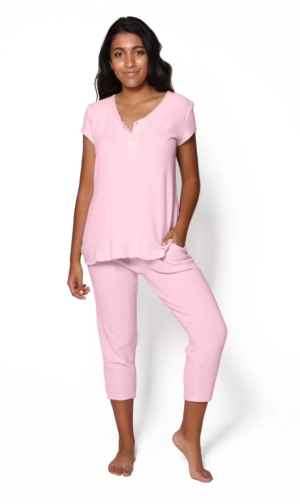La Cera™ The Comfort Collection Snap Up Tee