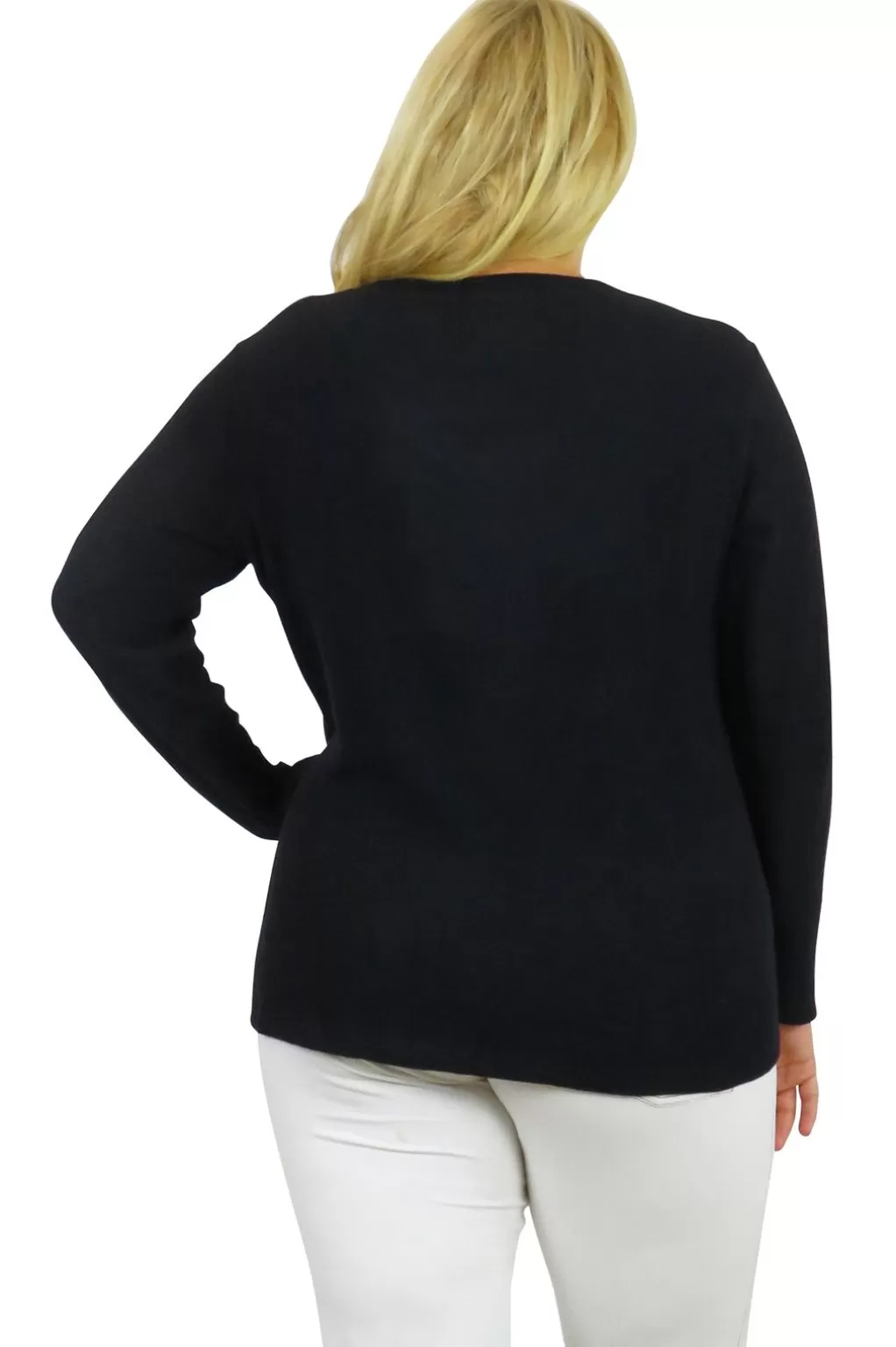 La Cera™ V-Neck Comfort Collection Long Sleeve Top - Plus Size